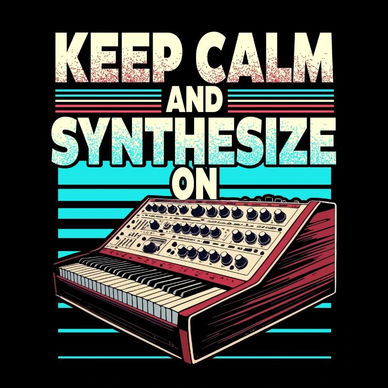 Synthesizer Synth Keep Calm And Synthesize On