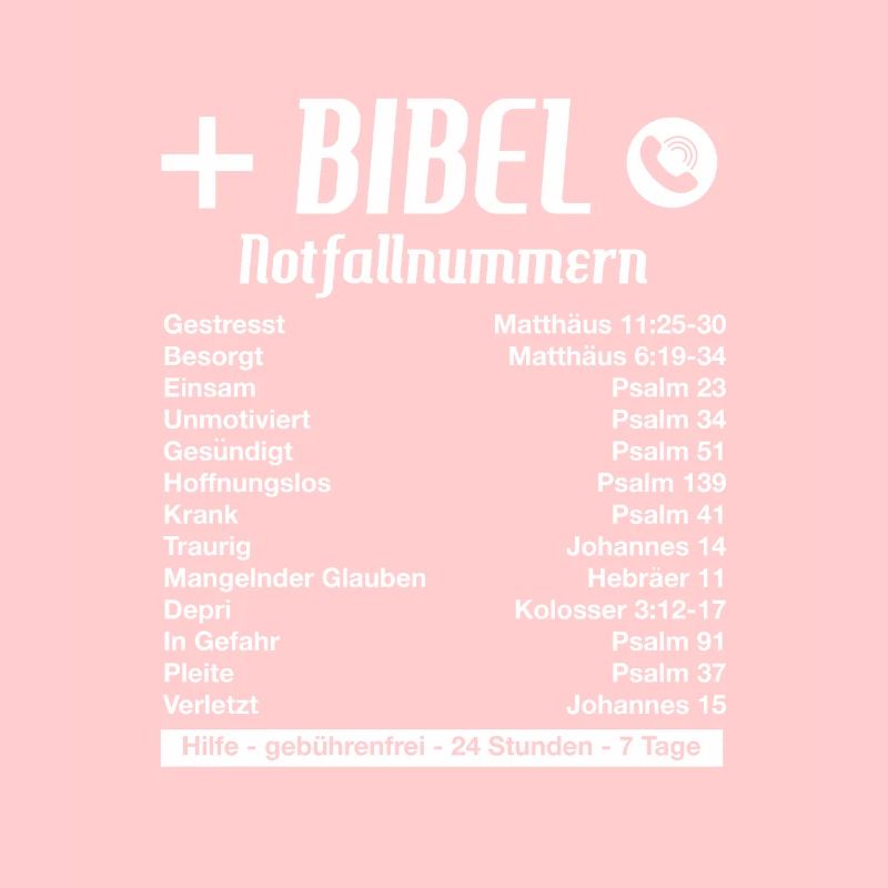 Bibel Glaube Religion Notfall Geburtstag Geschenk