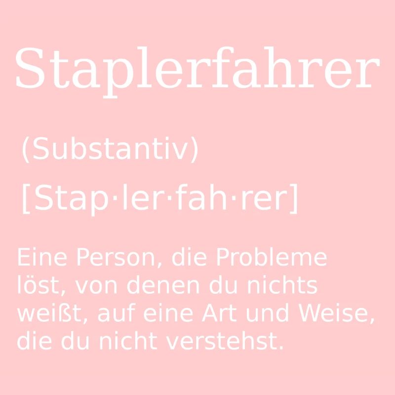 Staplerfahrer Gabelstapler Stapler