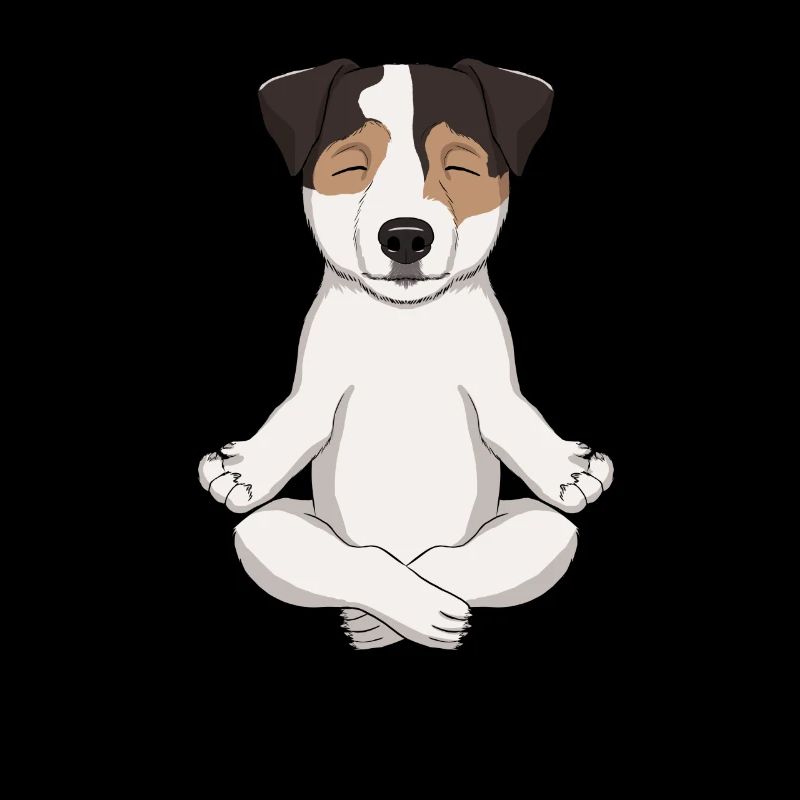 Le pasteur Russell Terrier médite