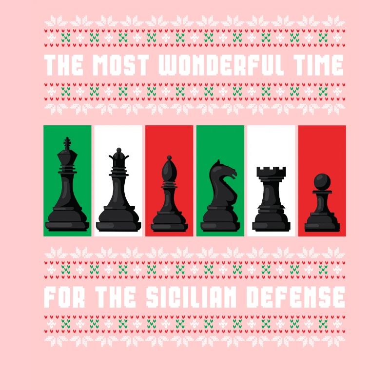 Weihnachtsschach Hässlicher Weihnachtspullover