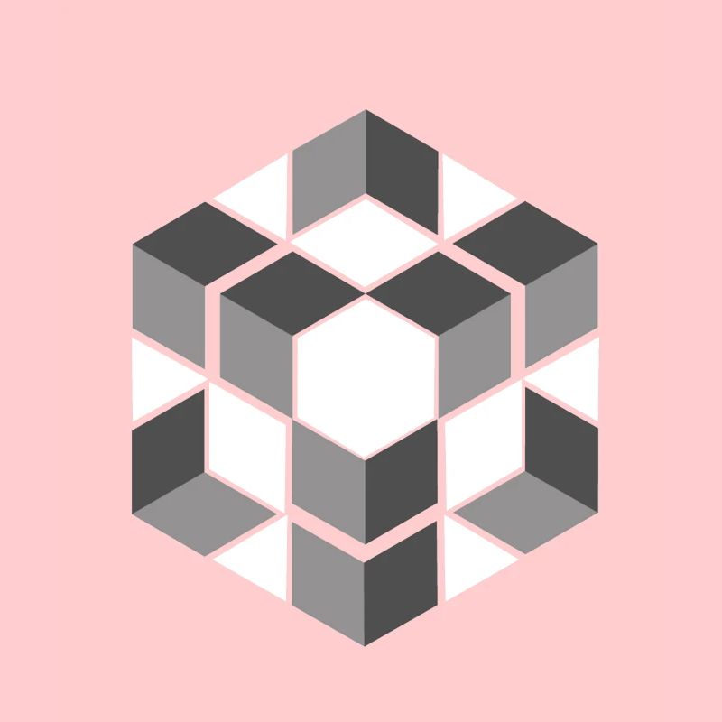 Graphique de modèle sans couture de cube géométrique