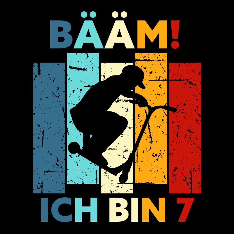 7. Geburtstag 7 Jahre Junge Geschenk Roller