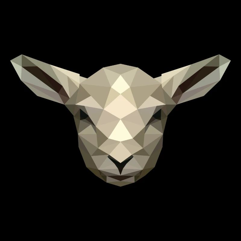Lamb/sheep in poly design