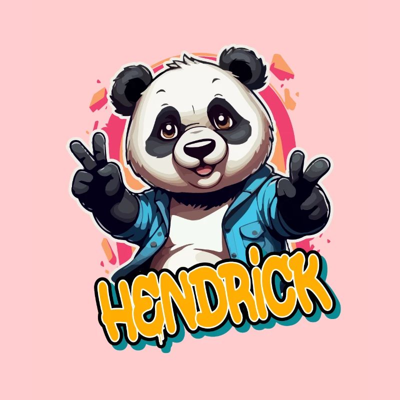 HENDRICK - Beau nom de garçon avec PandA cool