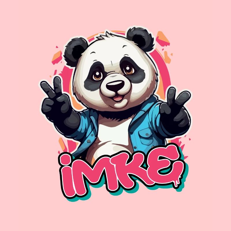 IMKE - Schöner Mädchen Name mit coolem Panda