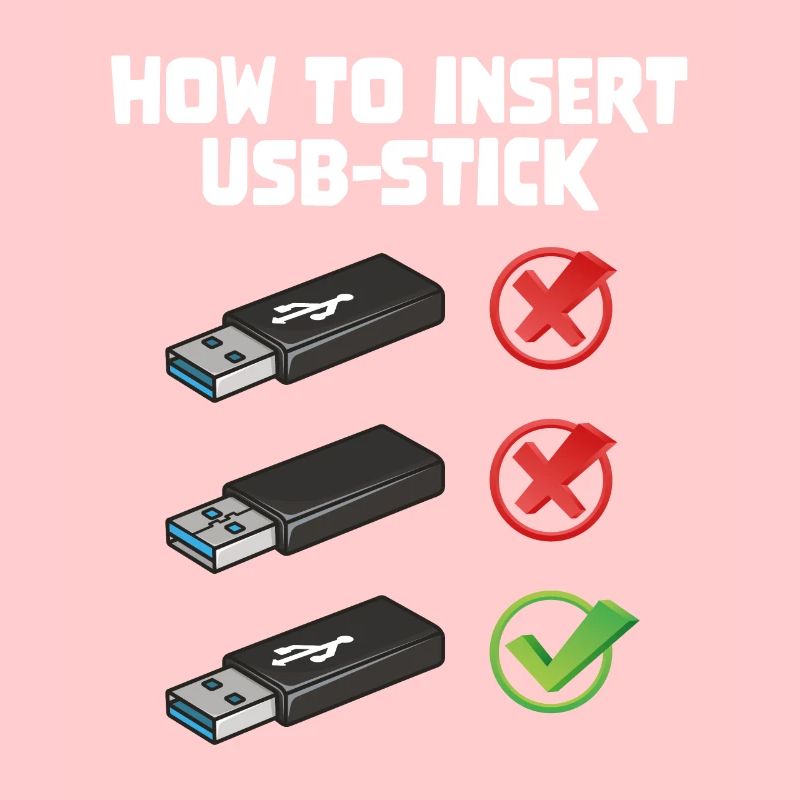 How To Insert USB Stick Funny Programmer Meme