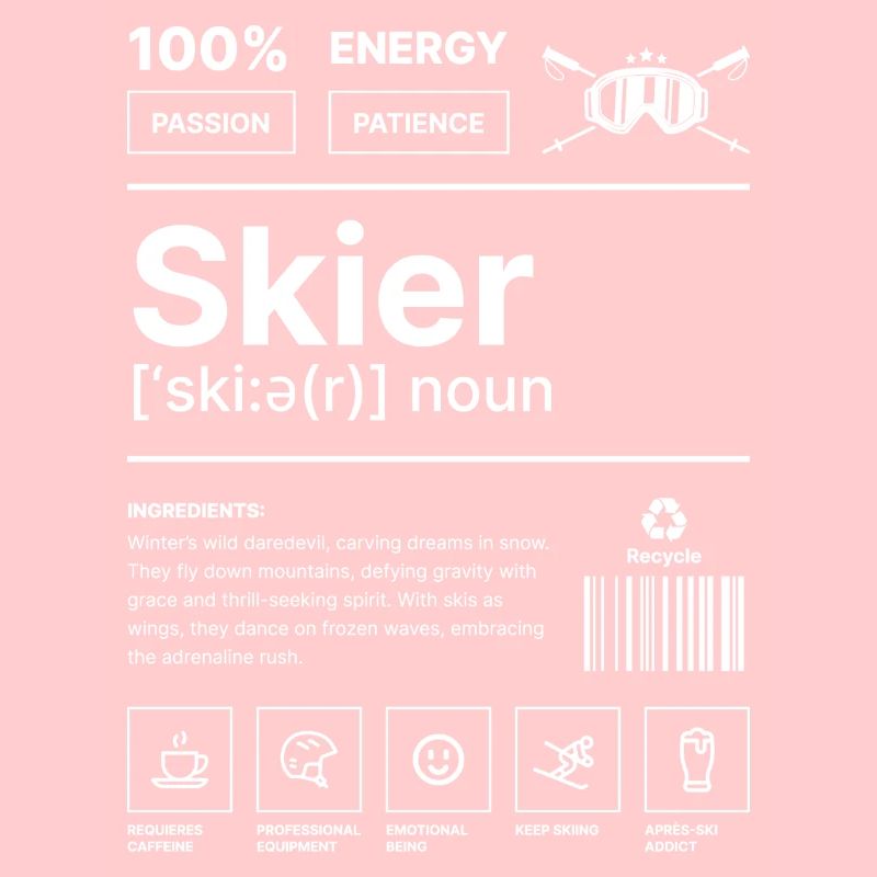 Skifahrer-Lebensstil