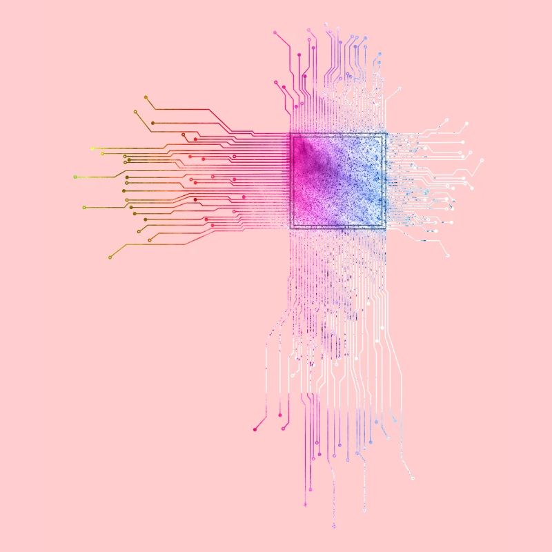 Programmierer CPU Motiv