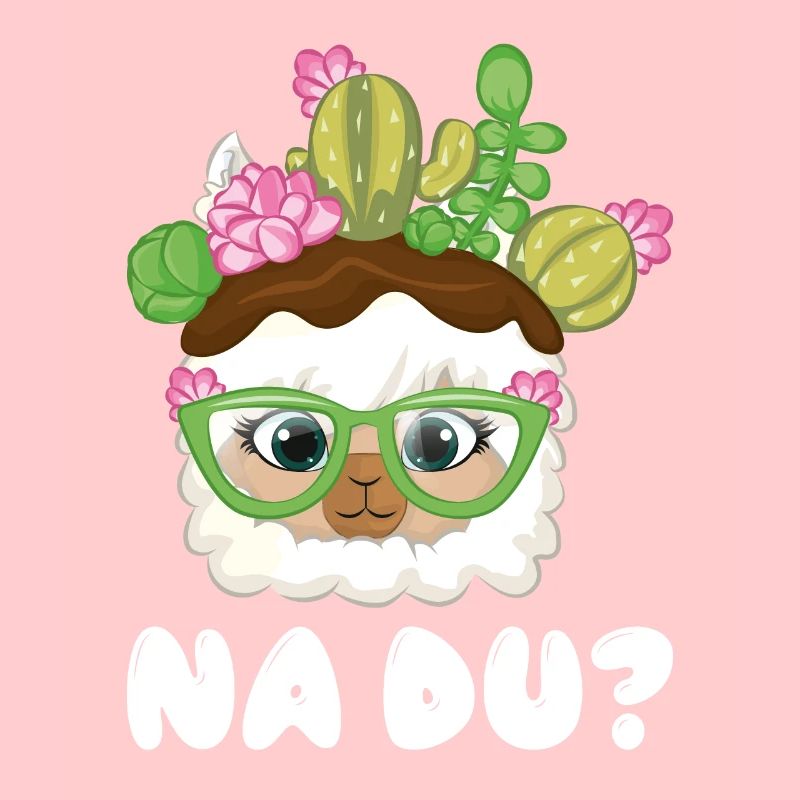 Na Du süßes Alpaka oder Lama Motiv