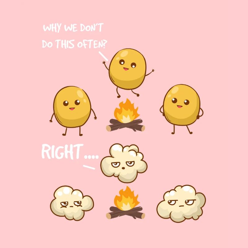 Popcorn Camping Funny Quote Popcorn