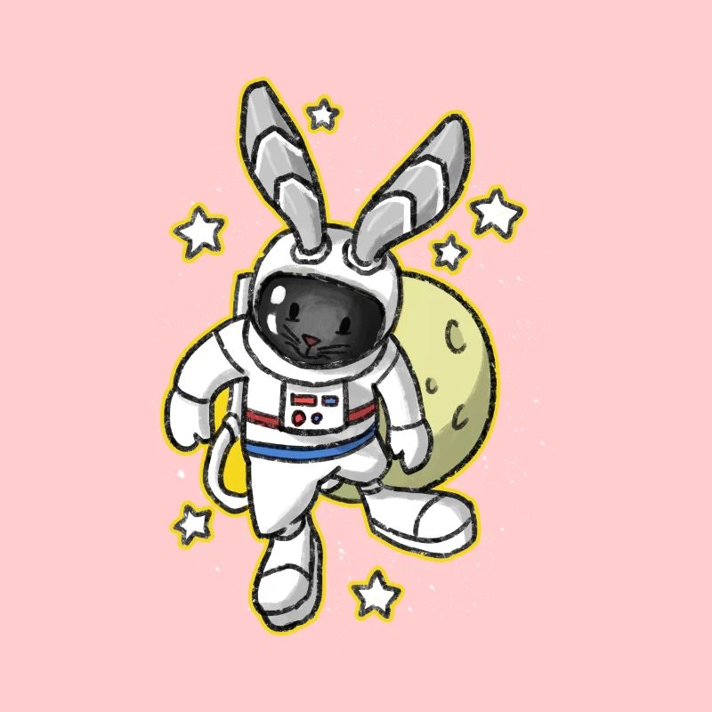 Bunny Easter Space Astronaut Gift