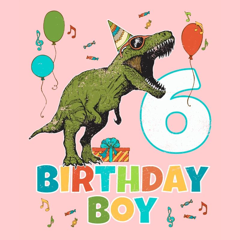 6-jährige Kindergeburtstags-Jungen-Party T Rex Dinosaurier