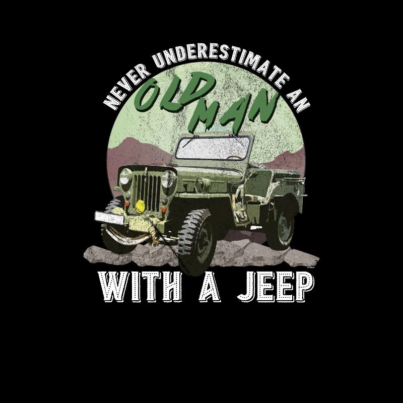 Old Man With A Jeep