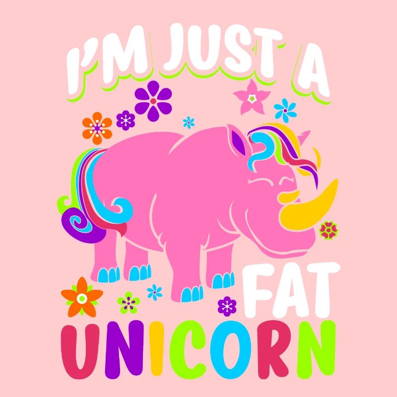 Nashorn Ich bin Nur ein fettes Einhorn Geschenk