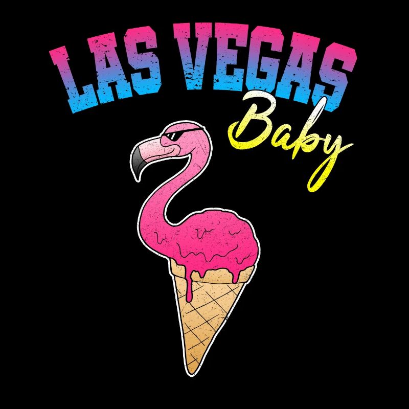 Las Vegas Flamingo Eis Eiscreme Nachtleben Lustig