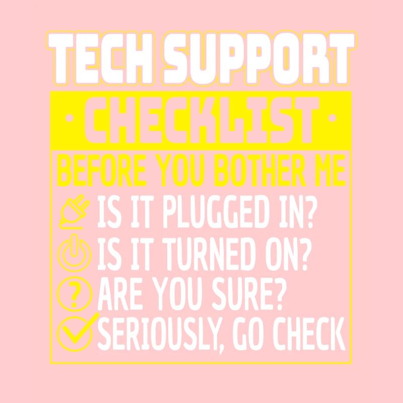 Tech Support Checklist Helpdesk Computer Admin