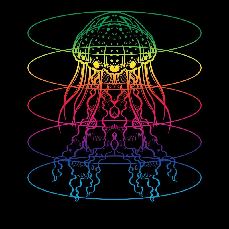 Bunte Qualle