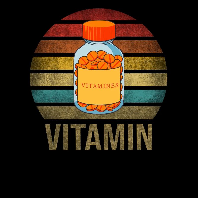 Vitamines Pilules Retro Sunset Vintage