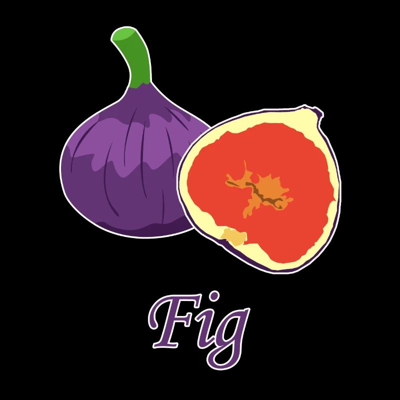 Feigen Frucht Obst gesund Comic Geschenkidee