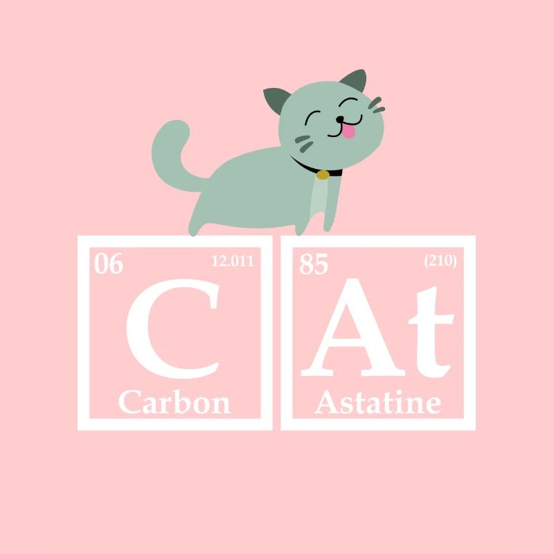 Chat comme éléments chimiques