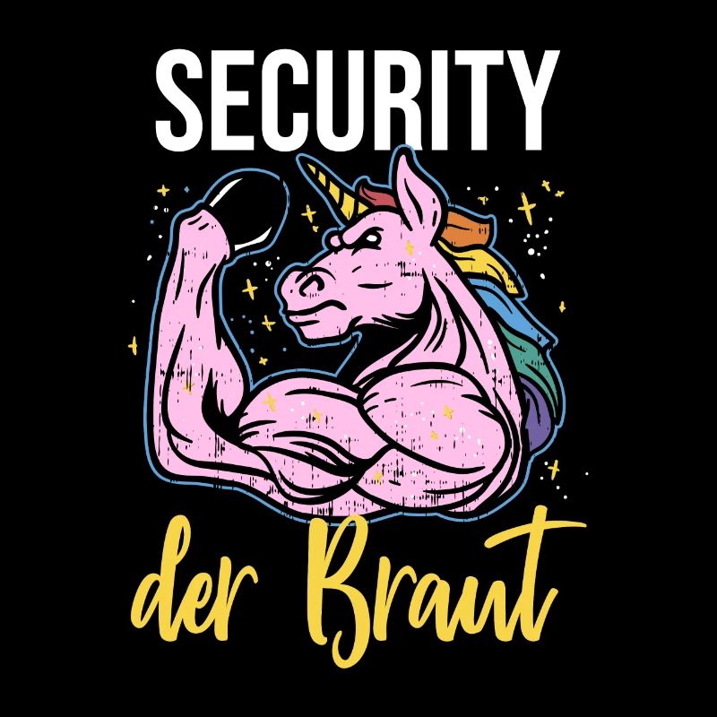 Security Der Braut Einhorn JGA Sicherheitsdienst