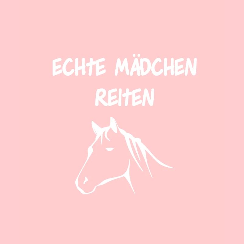 Echte Mädchen reiten
