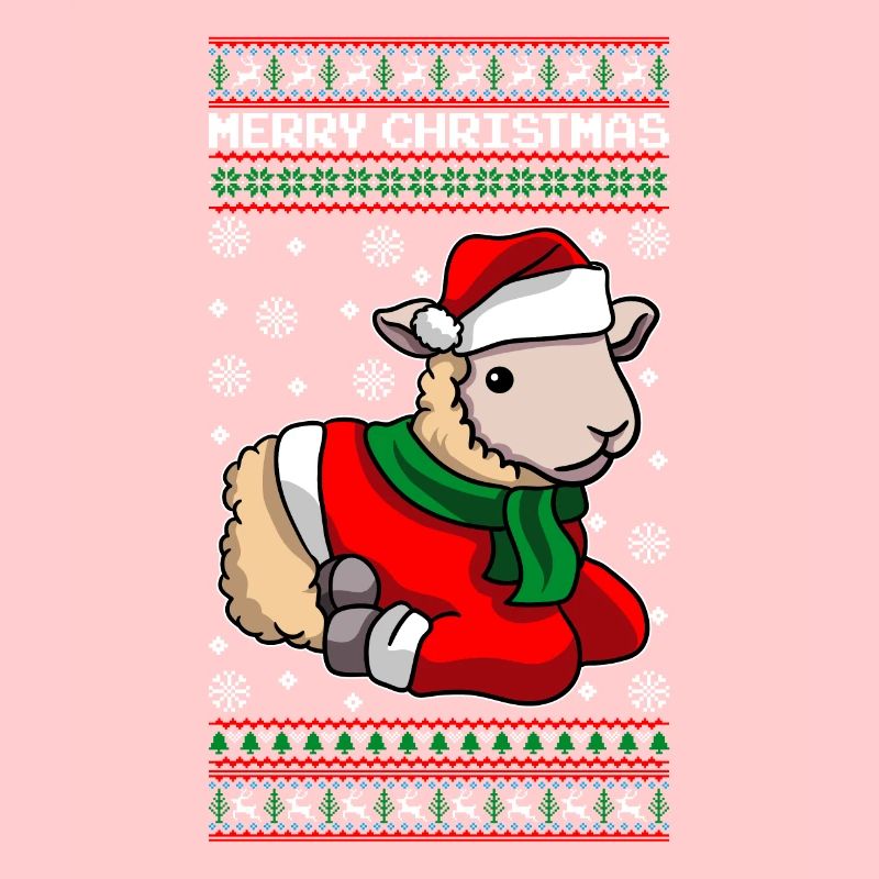 Mouton avec pull de Noël moche
