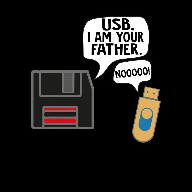 Computer Programmer Nerd USB I at your father