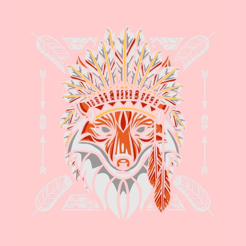 Fuchs Schamane Indianer