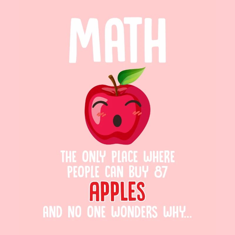 Math humor apple calculation mathematician funny