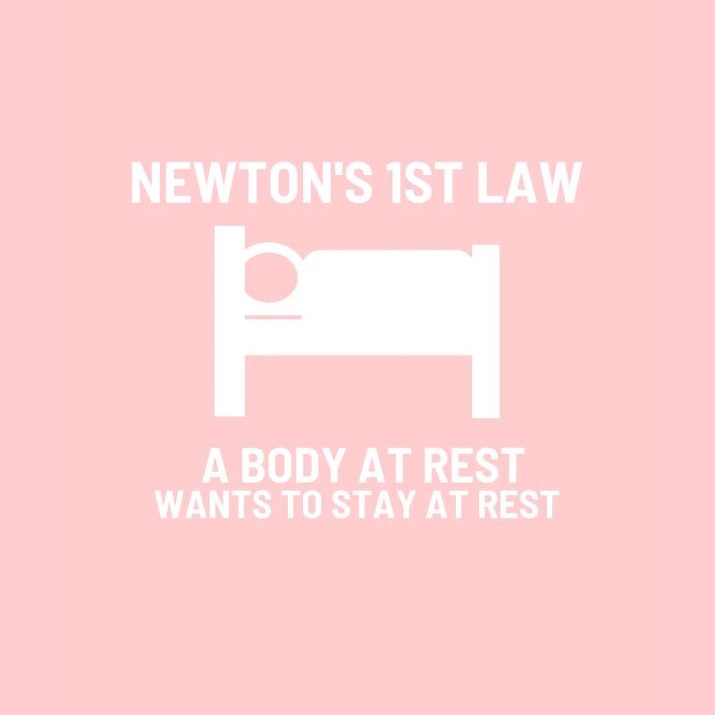 Newtons erstes physikalisches Gesetz Arzt oder Wis