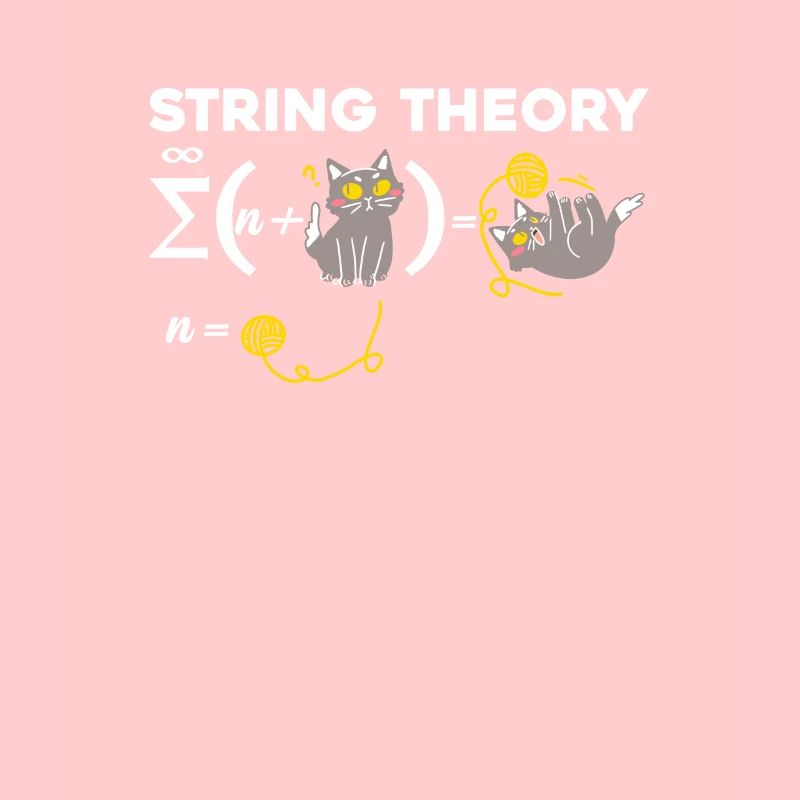 Funny string theory humor physics cat
