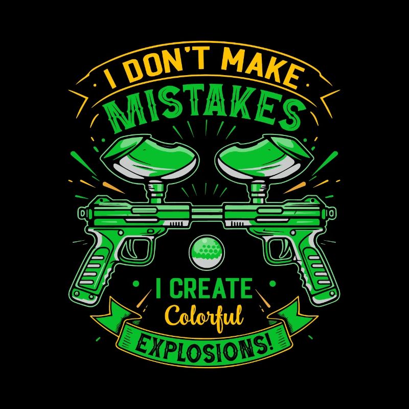 Je ne fais pas d’erreurs ; Je crée une explosion colorée
