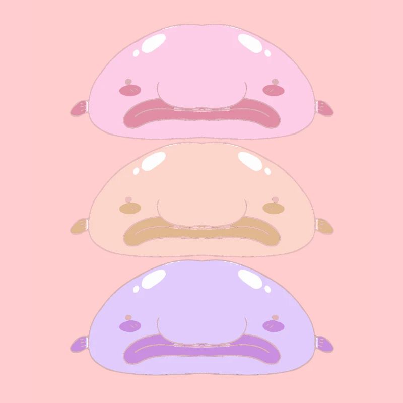 Blobfisch Tiefsee Grumpy Introvertiert Geschenk