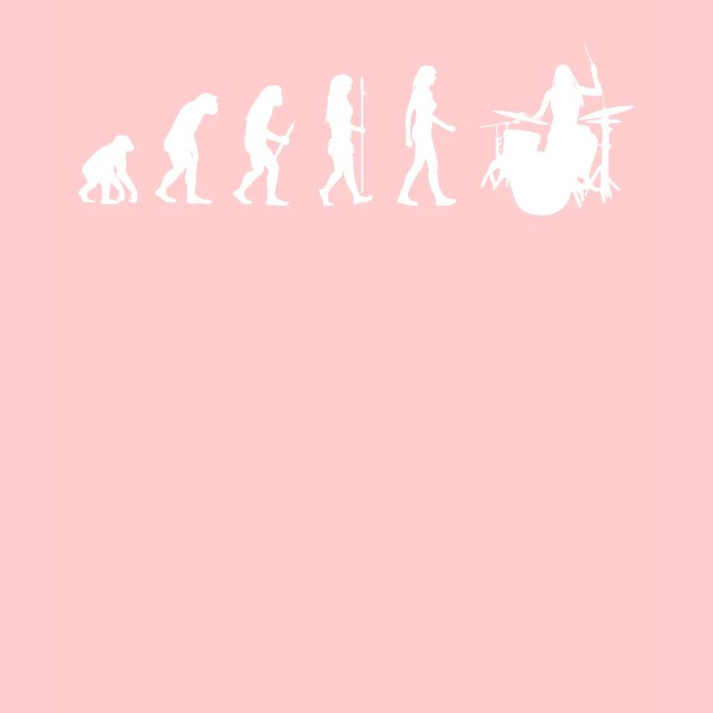 Evolution Woman Drums Drummer Gift Drumming