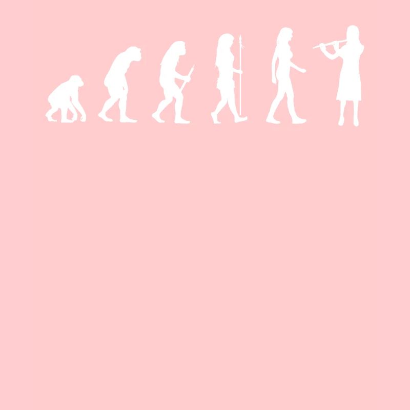 Querflötenspieler Geschenk Evolution Man