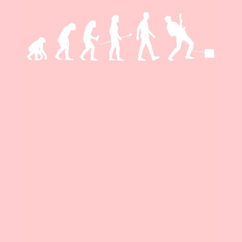 E Guitar Player Evolution Man Guitarist Gift