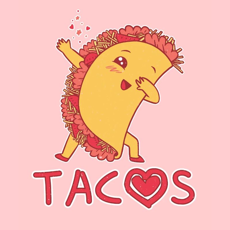 Mignon Kawaii Coeur Dab Dabbing Taco