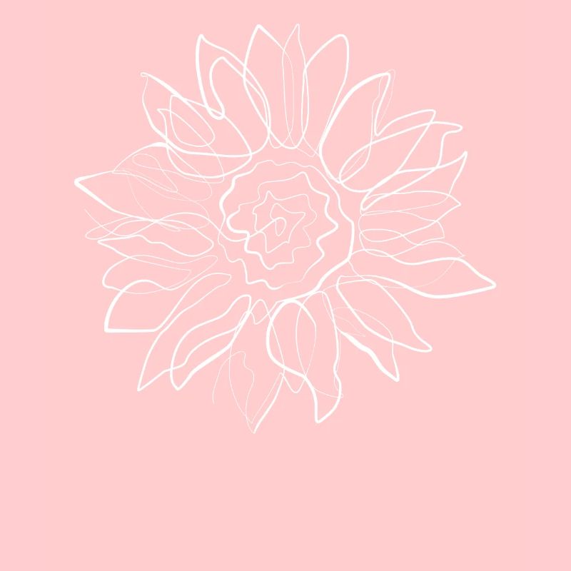 Tournesol - one line drawing