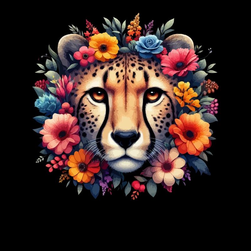 Guépard Fleurs de guépard