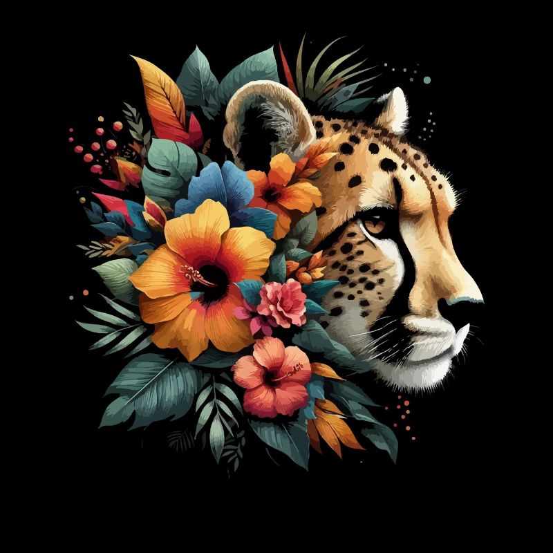 Guépard Fleurs de guépard