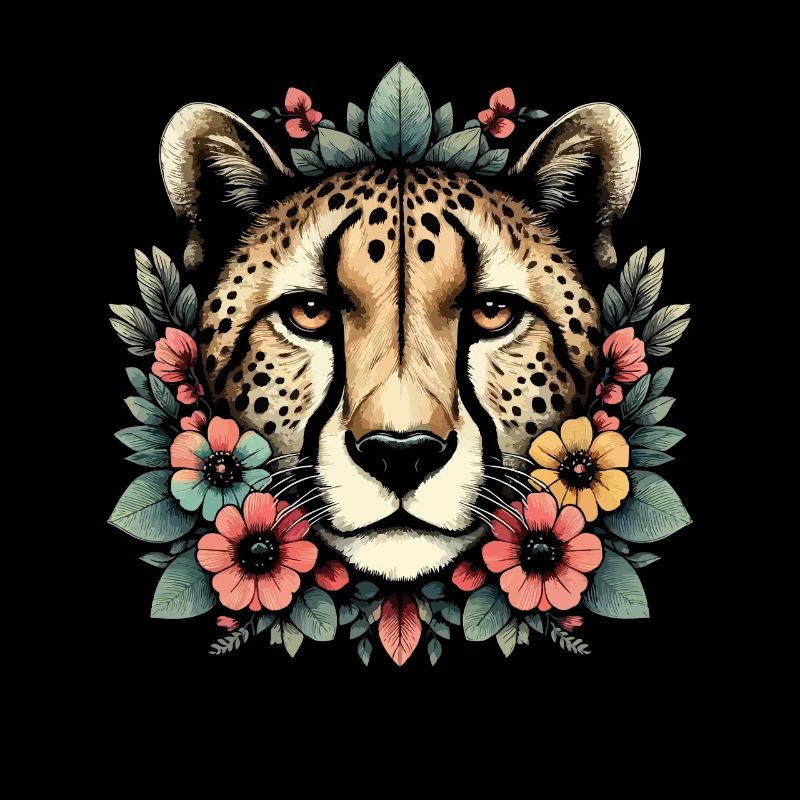 Guépard Fleurs de guépard