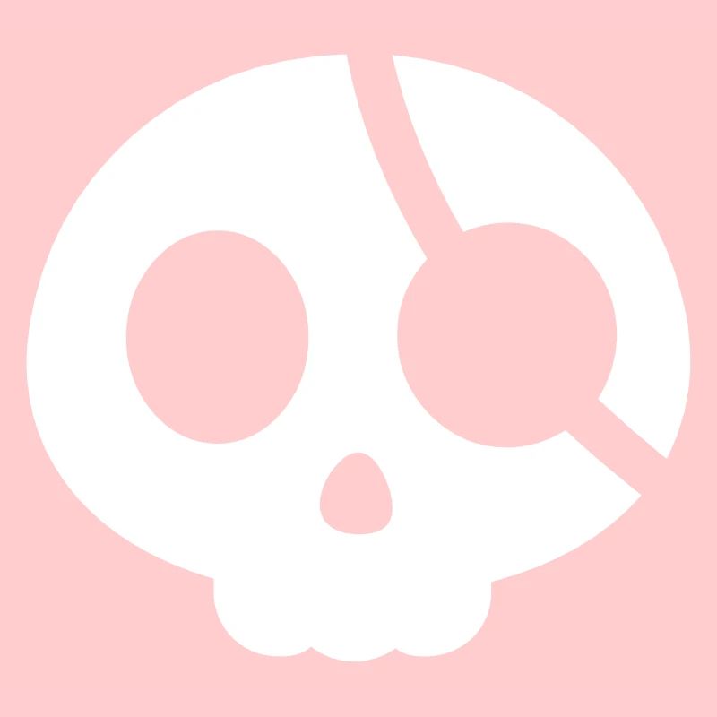 Crâne avec un cache-œil