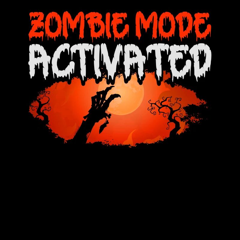 Zombie Mode Activated Halloween Greetings