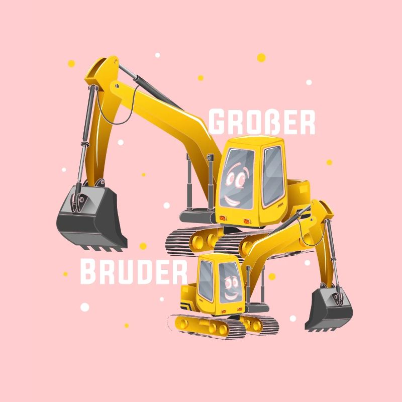 Großer Bruder Bagger Baustelle Geschenk Werdender
