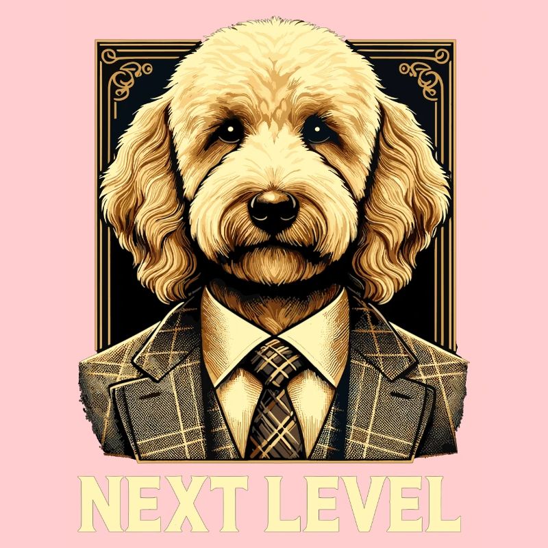 Goldendoodle Hund Next Level Anzug Geschenk