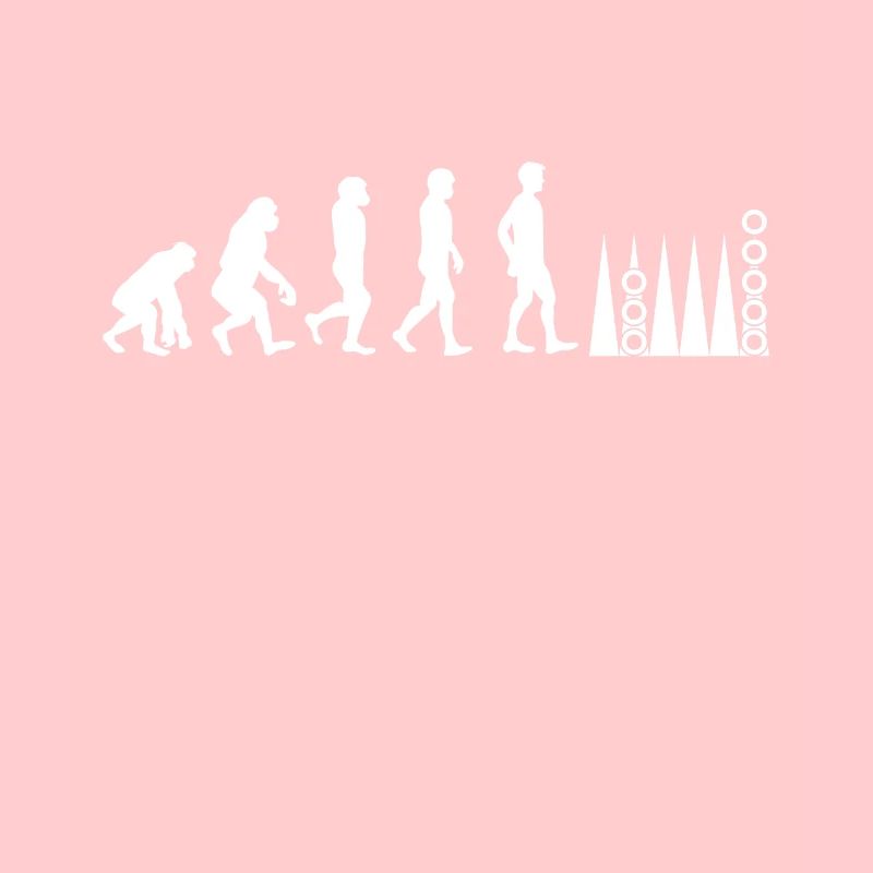T-shirt de jeu de plateau Backgammon Player Evolution