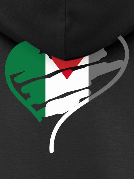 Palestyna Serce Pokój Gaza Flaga Bliski Wschód