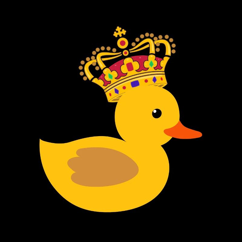 Gummiente Geschenk Queen King Krone